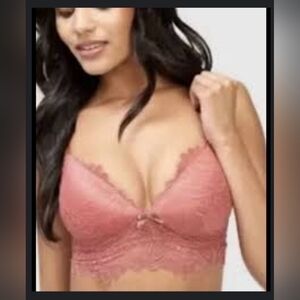 Frederick’s of Hollywood Finley Duce Pink Bralette Bra Large NWT
